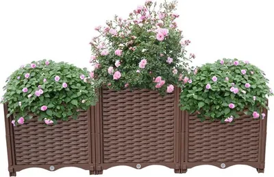 Produktbild von Kondela Kunststoff-Hochbeet Utlan Typ 2 - braun