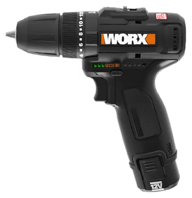 Produktbild von WORX WX121 Akku-Schlagbohrschrauber 12V, inkl. Akku, Ladegerät & Koffer