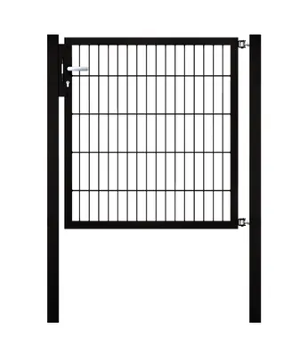 Immagine prodotto di Alberts 626501 Cancello singolo Flexo con accessori, nero, larghezza 100 cm, altezza 100 cm