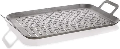 Produktbild von HAPPY GREEN Grillplatte mit Griffen 43 x 25 cm, Edelstahl