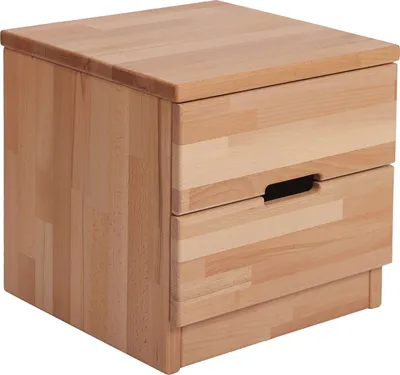 Produktbild von Krok Wood Nachttisch Elsa  aus Massivholz in Buche 40x40x40 cm