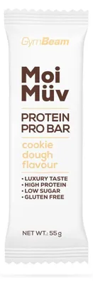 Produktbild von GymBeam - MoiMüv Protein Pro Bar, 55 g, Cookie Teig