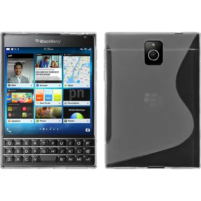 Produktbild von PhoneNatic Case kompatibel mit BlackBerry Q30 - clear Silikon Hülle S-Style + 2 Schutzfolien
