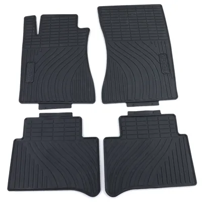 Produktbild von Premium Gummi Fußmatten Set Schwarz für Mercedes E-Klasse W211 S211 02-09