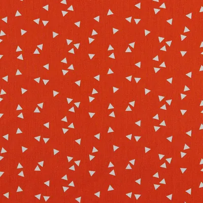 0,5m Baumwollstoff BeHappy Triangel Oekotex Meterware orange