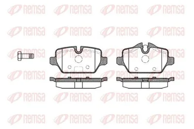 Produktbild von REMSA 1132.00 Bremsbeläge Satz Hinten Bremsklötze für BMW 3 Touring (E91) 3 Limousine (E90) 1 Schrägheck (E87) 1 Schrägheck (F20) 3 Coupe (E92)