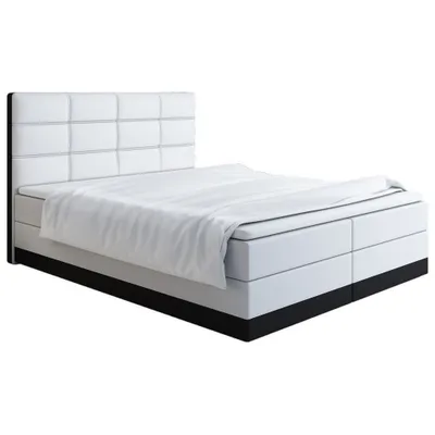 Obrázek produktu pro Čalouněná postel 180x200 LILLIANA 1 - bílá / černá