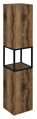 Obrázek produktu pro SKARA spížní skříň 35x171x32cm, 2x dveře, levá/pravá, černý mat/dub collingwood