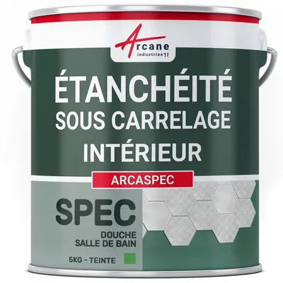 Produktbild von Wasserdichtes Dichtungsmittel Fliesenabdichtung Flüssigfolie 5kg - Arcaspec