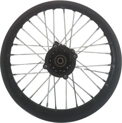 Produktbild von Dirtbike Stahlfelge Pitbike Rad Ersatzfelge 1,85 x 14 Zoll hinten 12 mm Achse