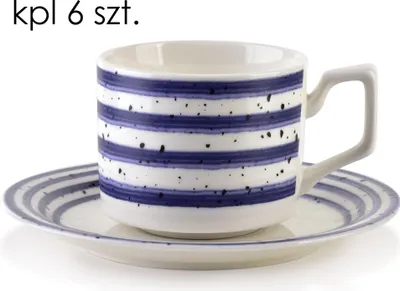 Produktbild von Tassen-Set Porzellan Affekdesign JOY 210 ml Blau 6er-Set