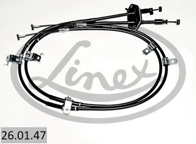 Produktbild von LINEX Handbremsseil 26.01.47 Hinten für MAZDA 6 Station Wagon (GY) 1645/1432/1640/1432mm