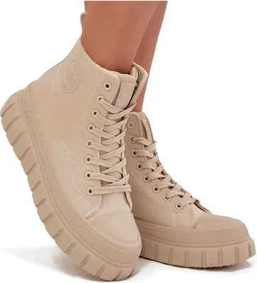Produktbild von Wärmende Damensneaker auf Plattform aus  Big Star SS274535 Beige 37