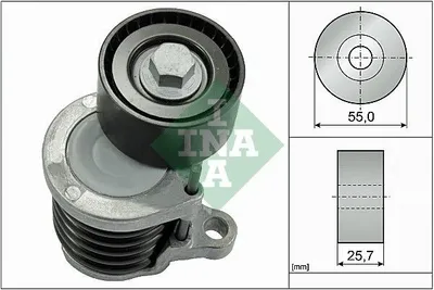 Produktbild von INA 534 0591 10 Spannarm Keilrippenriemen Ø55mm passend für MERCEDES-BENZ C-Klasse T-modell (S205) C-Klasse Limousine (W205) GLC (X253)