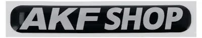 Produktbild von Gelaufkleber - "AKF Shop" schwarz/weiß
