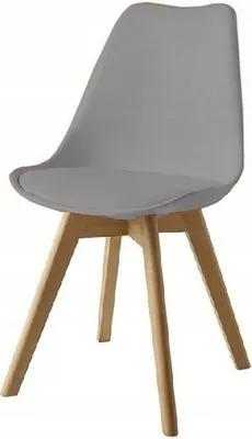 Immagine prodotto di Ekspand | Sedia DSW SKY - Grigio - Imbottita - Design scandinavo - Comoda ed elegante
