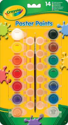 Produktbild von Crayola 5039780 - Plakatfarben, 14 Stück