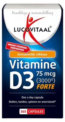 Produktbild von Vitamin D3 75 mcg 365 Kapseln