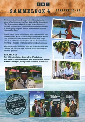 Obrázok produktu pre Death in Paradise, sezóny 10–12 (box č. 4) – Edel Music – (DVD Video / Krimi)