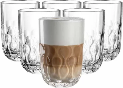 Produktbild von Leonardo GOCCE Latte Macchiato Glas (2) 390 ml 6er Set