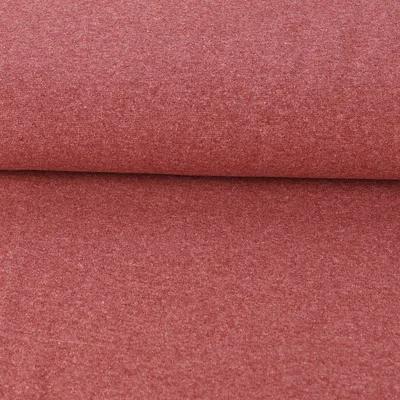 Produktbild von Bündchenstoff Strickschlauch Meterware fein rot meliert 35cm