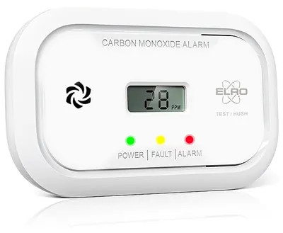 Imagen del producto de Detector de monóxido de carbono - Sensor con una duración de 10 años - Pantalla - 85 dB