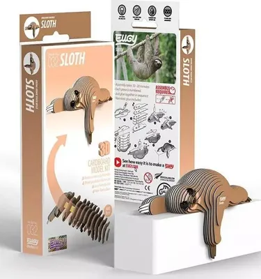 Produktbild von Eugy 3D Bastelset - Faultier Modell für Kinder