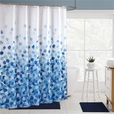 Produktbild von Wasserdichte Duschvorhang – 180x200 cm, schimmelresistent, inklusive 12 Ringen