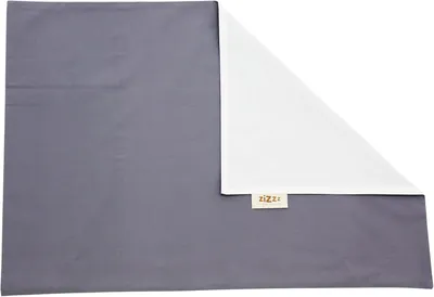 Image de Housses de coussin en percale (40x60 cm, blanc et gris)