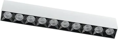 Produktbild von Deckenlampe LED Aluminium Weiß Schwarz eckig 3000 K warmweißes Licht 3500 lm Modern Deckenleuchte