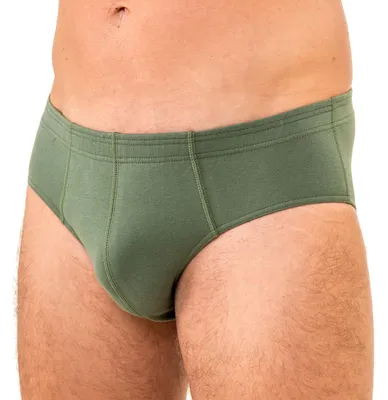 Produktbild von HERMKO 8300 Herren Slip aus Baumwolle / Elasthan, Größe:D 8 = EU XXL, Farbe:olive