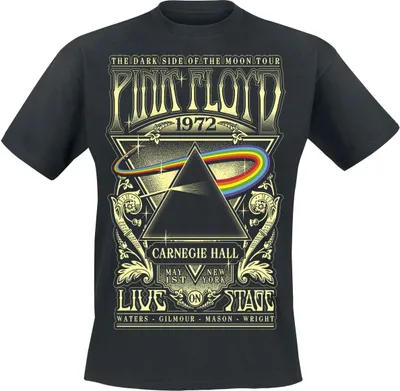 Produktbild von Pink Floyd T-Shirt Herren The Dark Side Of The Moon - Live On Stage 1972 schwarz 3XL