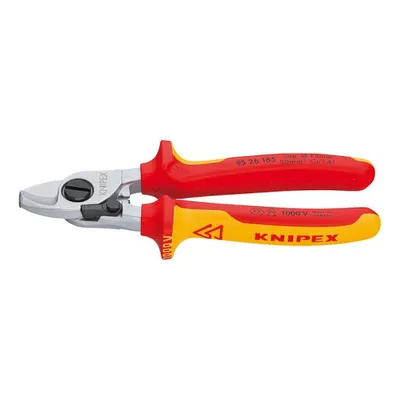 Produktbild von Knipex 95 26 165, Hand-Kabelschneider, Rot, Gelb, Stahl, Chrom, Rot, Gelb, 1,5 cm, Deutschland