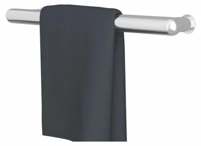 Produktbild von Casa Padrino Luxus Badezimmer Handtuchwärmer Silber Glänzend 58 cm - Badezimmer Zubehör