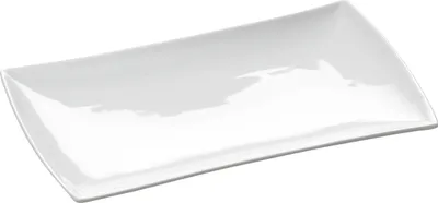 Immagine prodotto di Maxwell & Williams East meets West Platte Eckig, Tablett, Servierplatte, Eckig, Porzellan, Weiß, 20 cm x 11 cm, JX250031