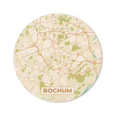 Produktbild von MuchoWow® Mauspad Mousepad Karte - Bochum - Karte - Vintage - Stadtplan 30x30 cm - Mousepads - Maus Mat - Pad - Mausunterlage - Tischunterlage - Schreibtischmatten