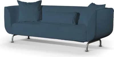Produktbild von Dekoria Bezug für Strömstad 3-Sitzer Sofa, Dunkelblau, Bezug für Sofa Stromstad 3-sitzer