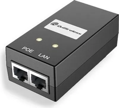 Zdjęcie produktu dla QuWireless QuPSU P248E, Adapter PoE, Wewnętrzna, 100-240 V, 50/60 Hz, 19,2 W, 24 V