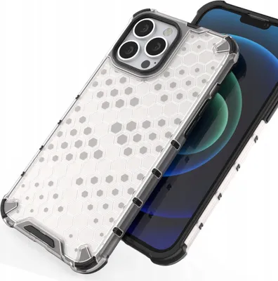 Obrázek produktu pro Hurtel Honeycomb, Tvrdé pouzdro, Apple, iPhone 13 Pro, 15,5 cm (6.1"), Průhledná