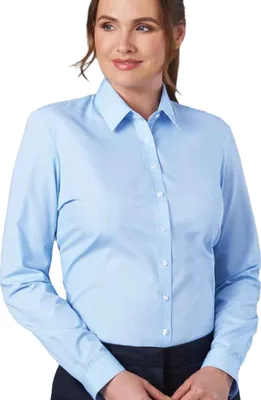 Image de Brook Taverner - Chemise de cérémonie "Selene" pour femme Manches longues PC7595 (42 FR) (Bleu ciel)