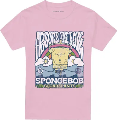 Produktbild von SpongeBob SquarePants - "Absorb The Love" T-Shirt für Herren/Damen Uni TV21477 (S) (Pink)