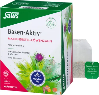 Produktbild von Salus Basen-Aktiv Mariendistel-Löwenzahn Kräutertee Nr. 2 Bio 40 St