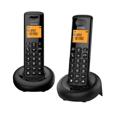 Produktbild von Alcatel E160 Schnurloses DECT-Telefon Duo Schwarz