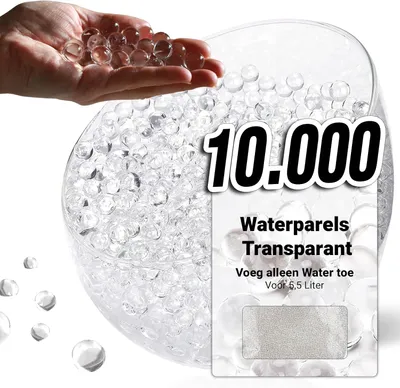 Image de Perles transparentes de 12 mm, 10 000 pièces, pour un volume de 5,5 litres