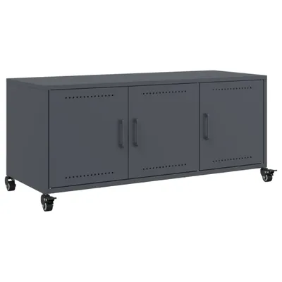 Produktbild von vidaXL TV-Schrank Anthrazit 100,5x39x43,5 cm Stahl