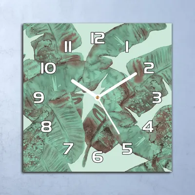 Produktbild von Deko Glasuhr Wanduhr 30x30 Böhmische abstrakt Quarz Küchenuhr Bürouhr