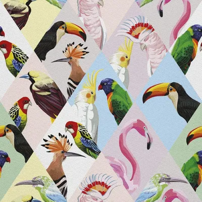 Image de OUTDOOR DÉCORDS OXFORD - Motif oiseaux I DX183