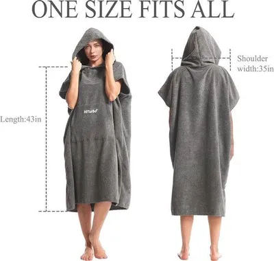 Produktbild von Famanu Wechselponcho für Surf und Strand - Handtuch-Badjas mit Kapuze