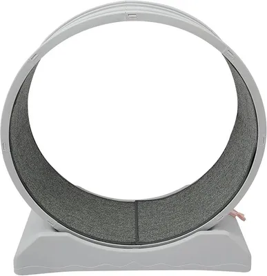 Produktbild von Katzenlaufrad, Großes Laufrad für Katzen 80cm, Katzenrad für Drinnen Katzen mit Schloss, 80 X 35 X 85cm
