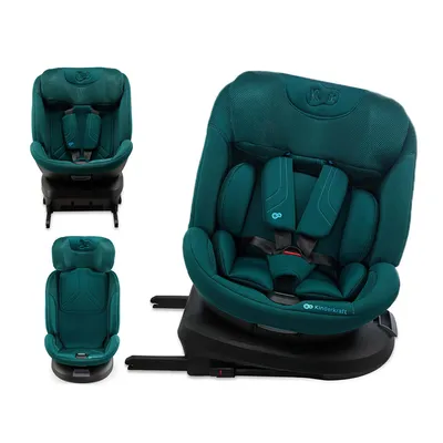 Produktbild von Kinderkraft XPEDITION 3 i-Size - Autositz 40-150 cm - 360° drehbar - RWF bis 22 kg - SPS+ und H-GUARD+ Systeme - Ergonomisch - Atmungsaktiv - Grün